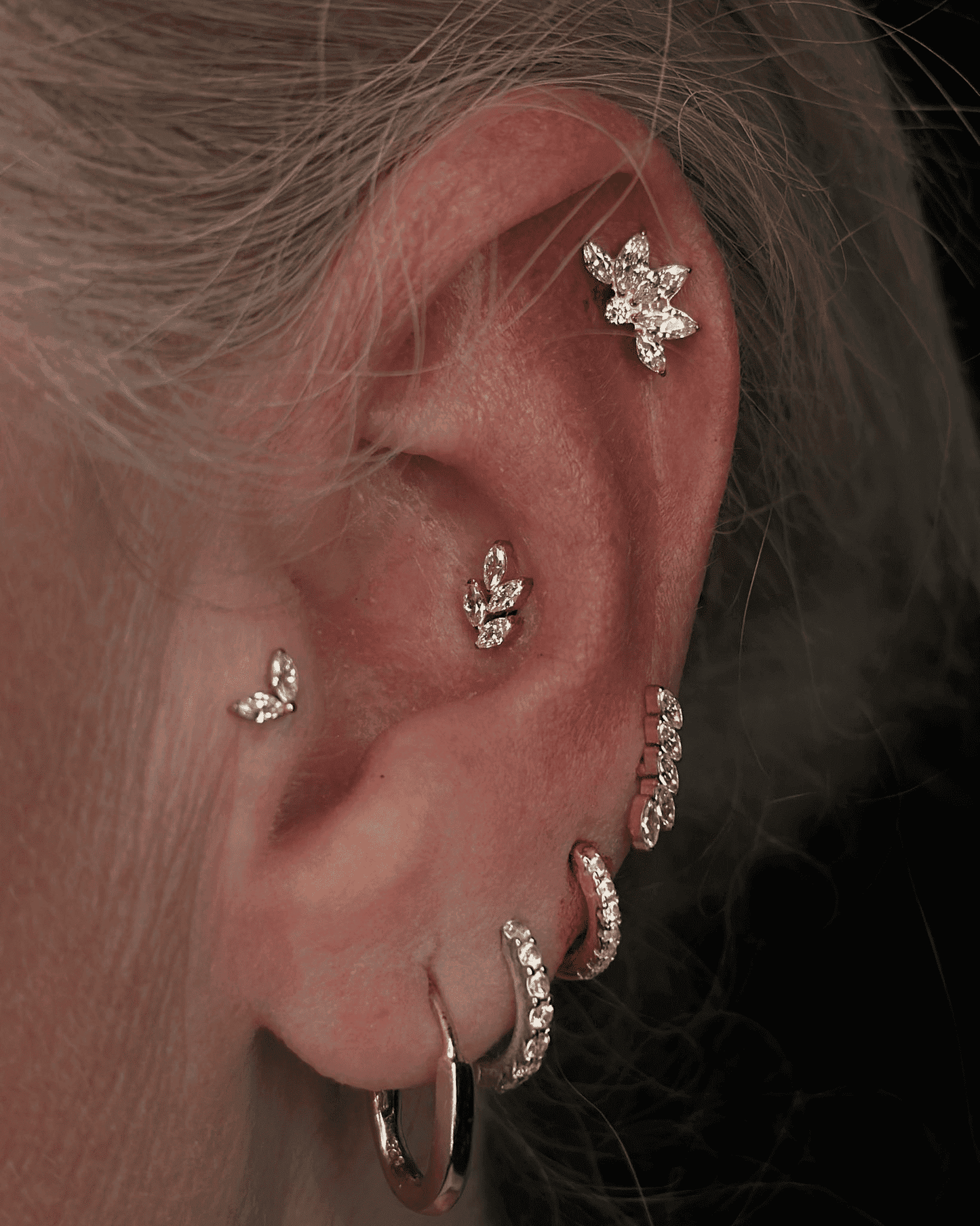Titanium Statement Bloem Piercing - Gaia