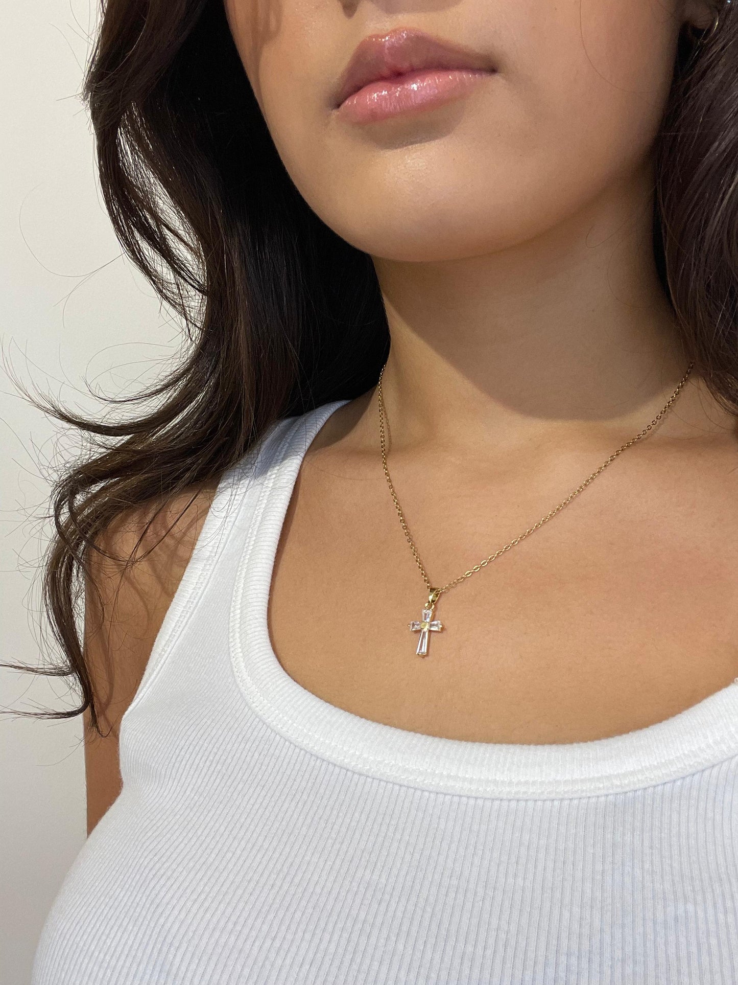 Kristallen Kruis Ketting - Lottie