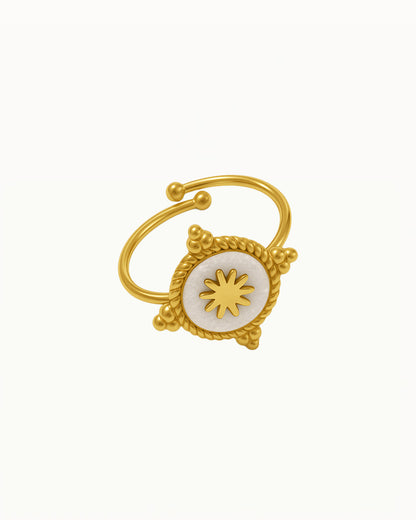 Vintage Britse Stijl Ring - Verstelbaar - Reyna - R53