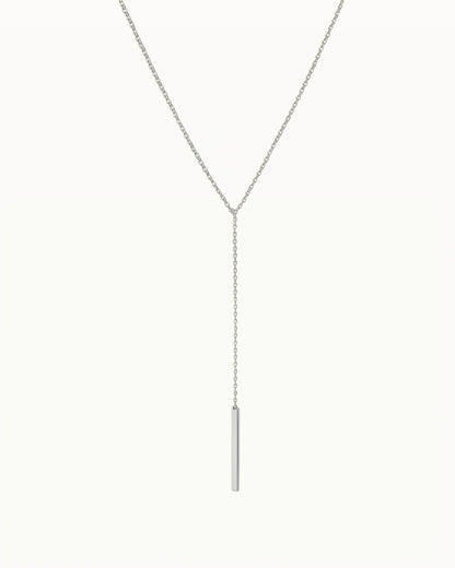Minimalistische Y-Ketting met Staafhanger - Kayla