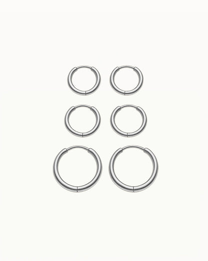 Basic Bold Oorringen Klein in Drie Maten - Gwen