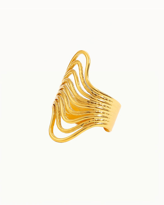 Ring met Organisch Golfdesign - Loisa - R73