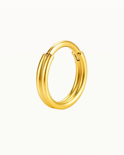 Titanium Minimalistische Dubbele Ring Piercing - Tamara